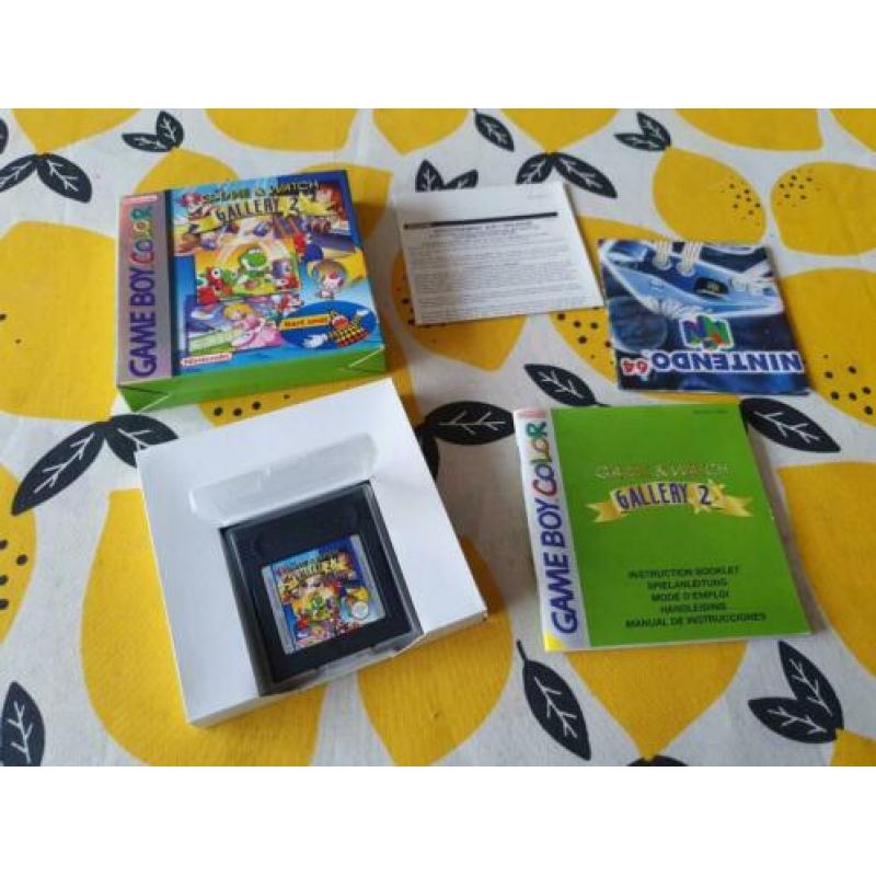 Nintendo GameBoy color cib Game & Watch Gallery 2