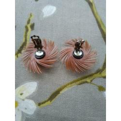 Vintage clip oorbellen