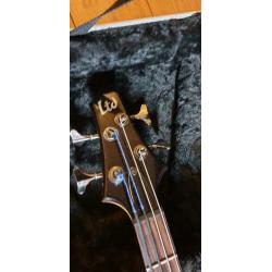 ESP LTD F-154DX basgitaar 4 snarig zwart