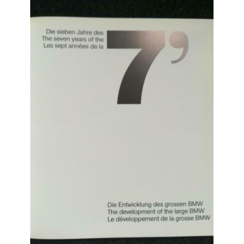 Boek BMW, the 7 years of development of the large BMW