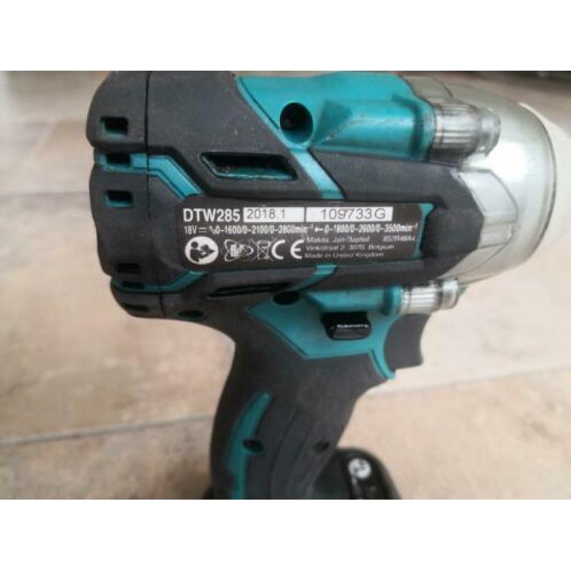 Makita DTW285 accu 1/2 slagmoersleutel body 18v - brushless