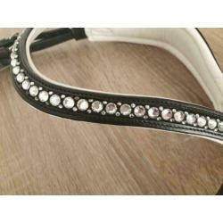Anatomisch gevormd hoofdstel met bling frontriem