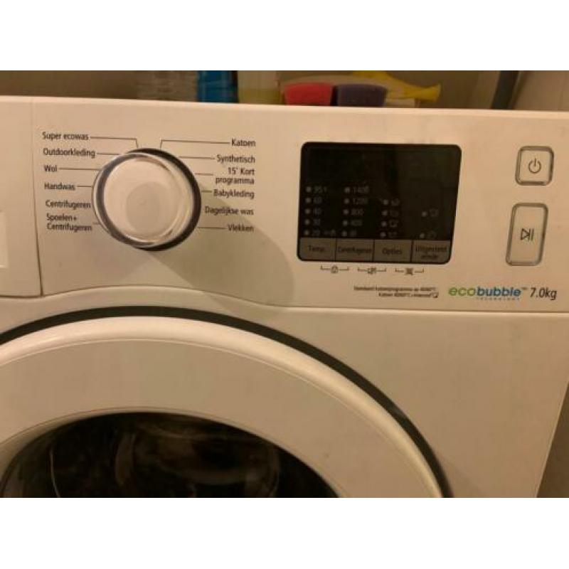 Samsung Ecobubble Wasmachine WF70F5E0W4W 1400T 7KG A+++