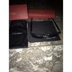 CARTIER zwarte glazen Alle toebehoren