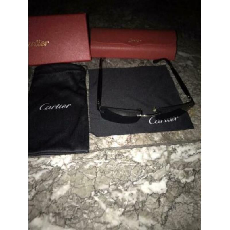 CARTIER zwarte glazen Alle toebehoren