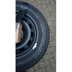 Winterset Staal met Continental 175/65 R14 winterbanden