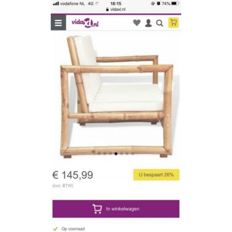 Tuin/balkon bankje