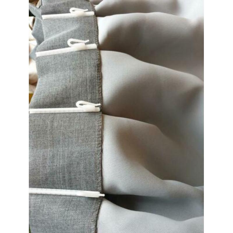 Grijze verduisterende gordijnen Taco (2x 145x233 cm)