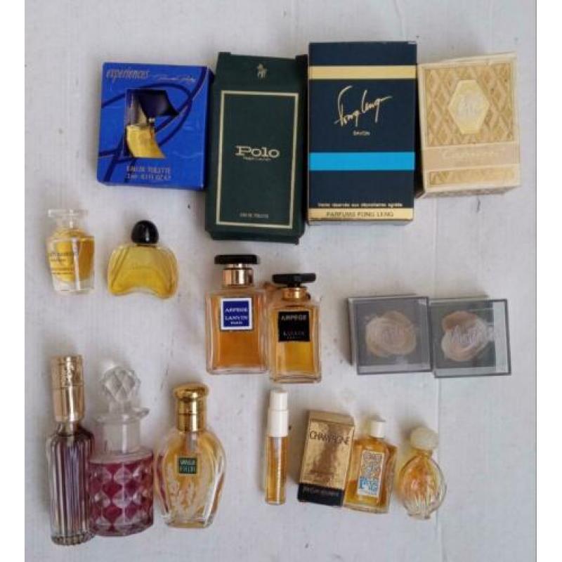 17 oude antieke kleine parfumflesjes fong leng nina rici vol