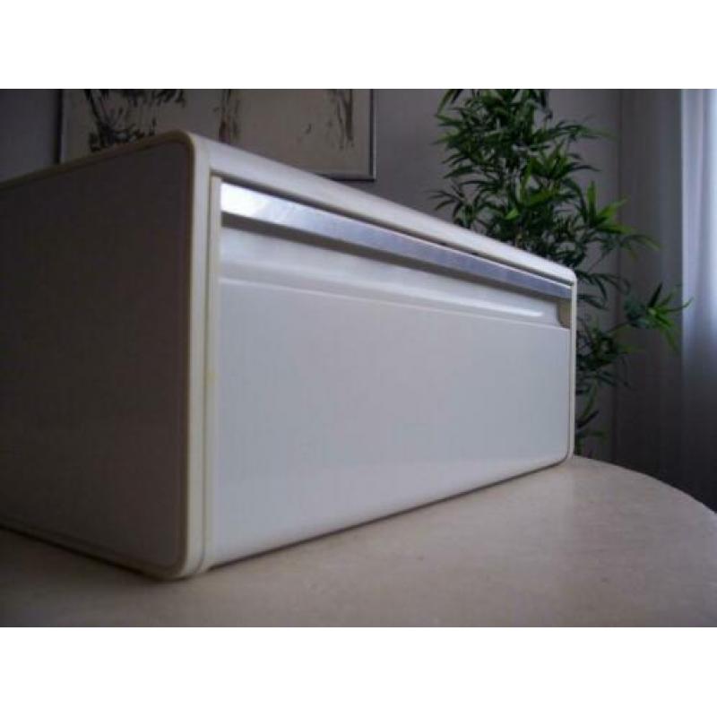 Oud metalen broodtrommel, trommel, vintage, retro, brabantia