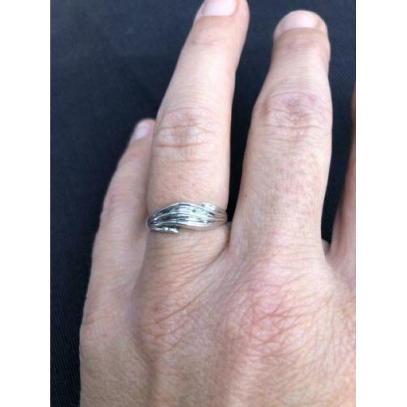 Zilveren ring - maat 17 - zilver 835/1000