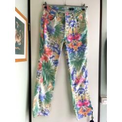 Angels cici broek floral 38 40 M zomers hippie bloemen print