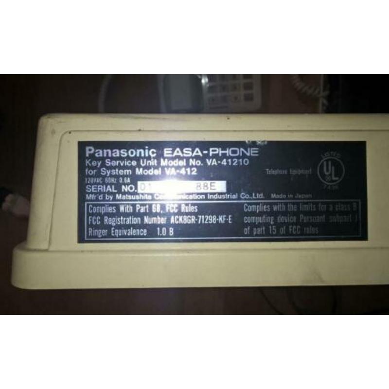 Panasonic telefoon centrale