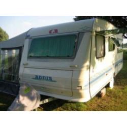 Caravan Adria Unica 502 up met nieuwe boogvoortent en mover