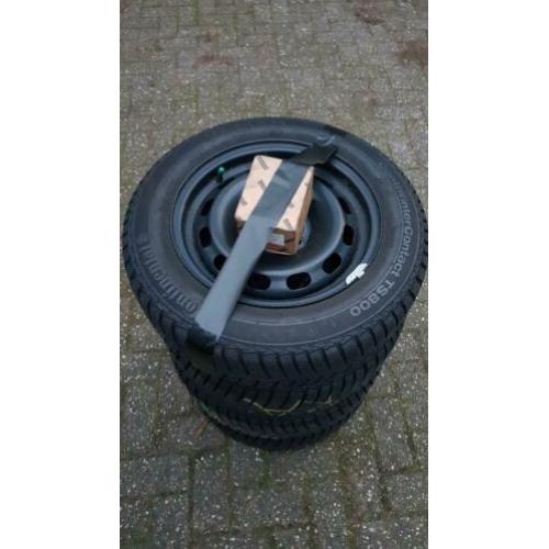 Winterset Staal met Continental 175/65 R14 winterbanden