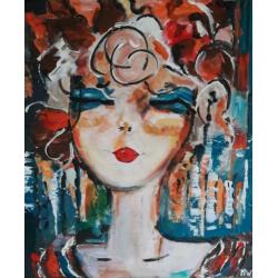 Abstract schilderij 60/50