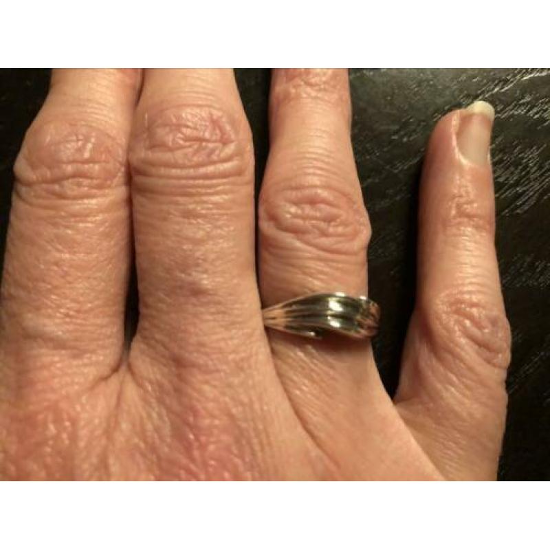 Zilveren ring - maat 17 - zilver 835/1000