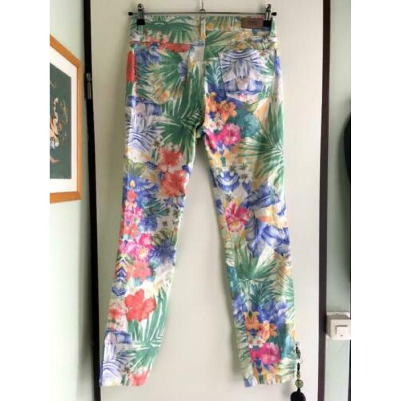 Angels cici broek floral 38 40 M zomers hippie bloemen print