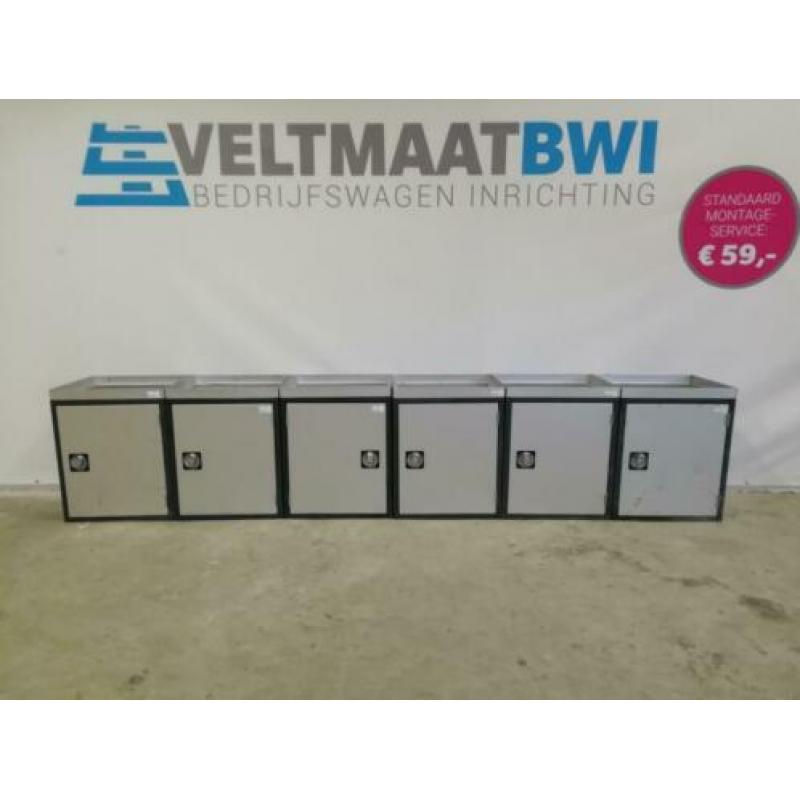 Partij BOTT kasten met deur aluminium kast 6 voor €150,- bus
