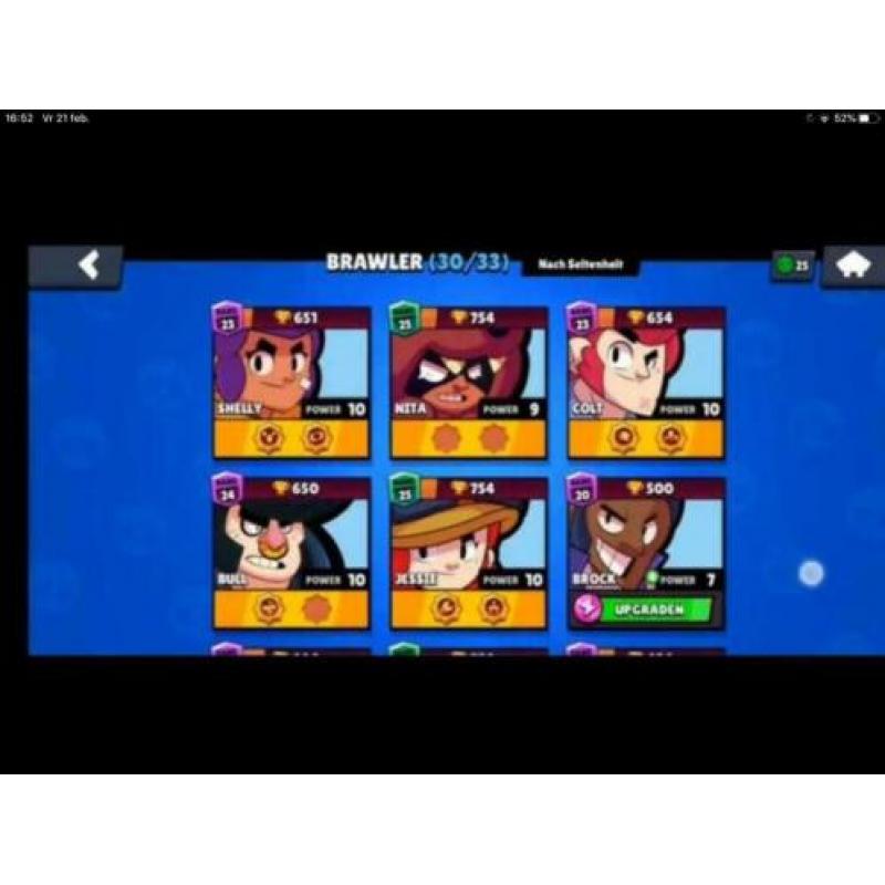 Brawlstars account veel skins