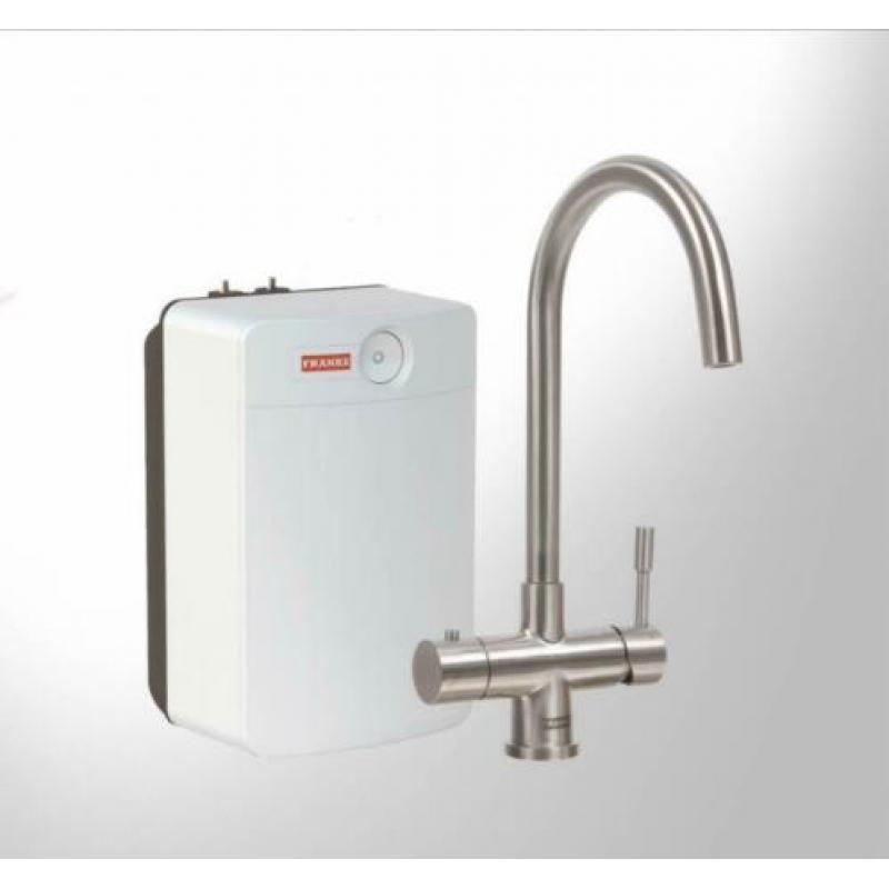 Franke 3-1 kookkraan met 10 L xl boiler type Helix RVS