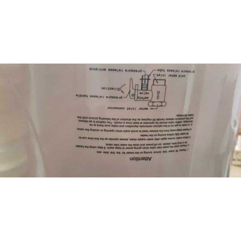 Boiler 80 liter vidaxl paar maanden gebruikt