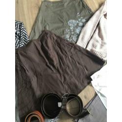 Dames kleding maat 38 rokken vesten broek riemen