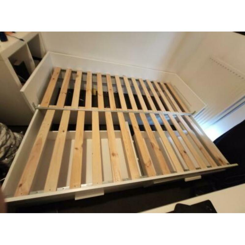 IKEA Brimnes uitschuifbaar bed te koop met matrassen