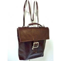 BEAR DESIGN zwarte tas (groot) + BRUINE leren tas (kleiner)