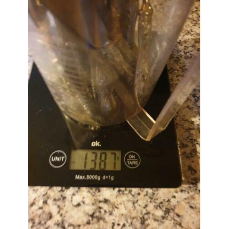 Zilver visbestek gemerkt 800.