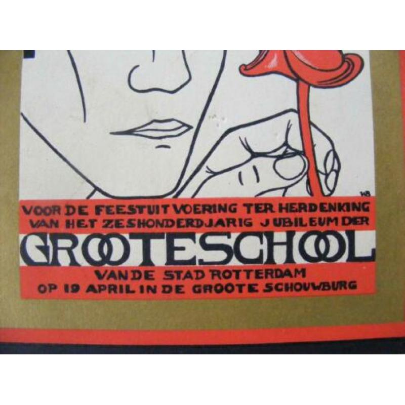 programmaboekje 1928 GROOTESCHOOL Rotterdam
