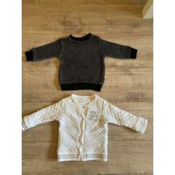 Prachtig vest & trui maat 68
