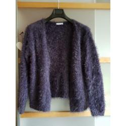 Heerlijk fluffy paars vestje Miss Etam mt XXL of 46