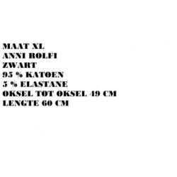 Maat xl - anni rolfi - zwart
