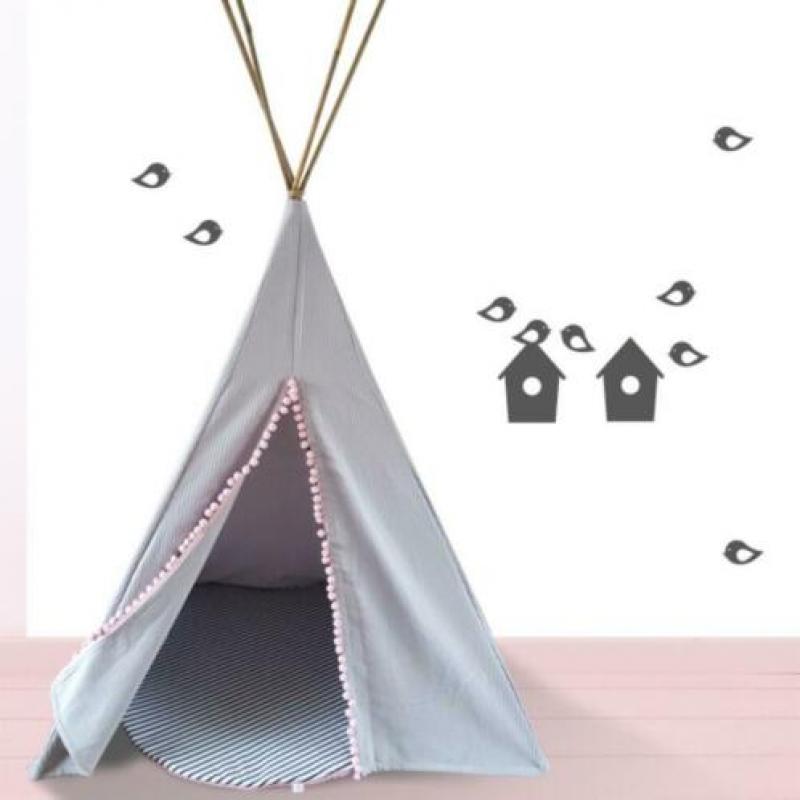 tipi speeltent wafelstof kinderkamer oker ( diverse kleuren)