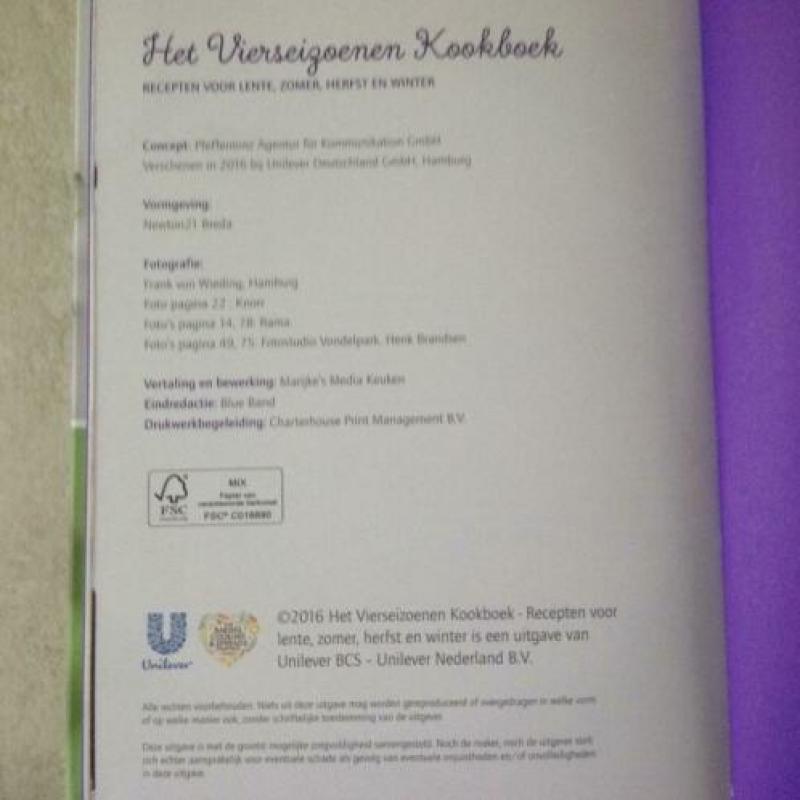 Het vierseizoenen kookboek