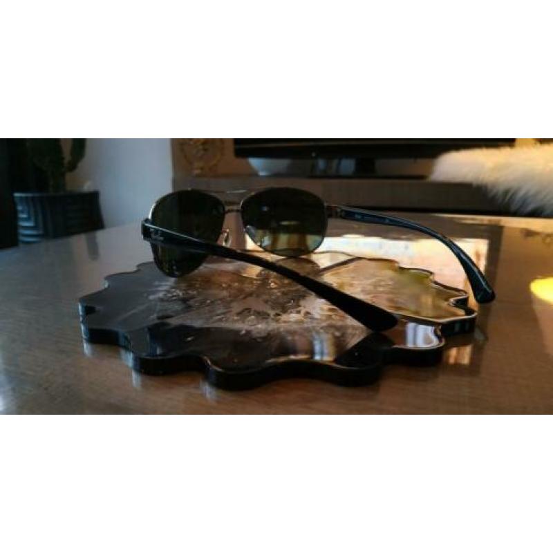 Super rayban met groene glazen piloten model