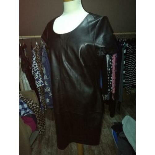 Lederlook jurk