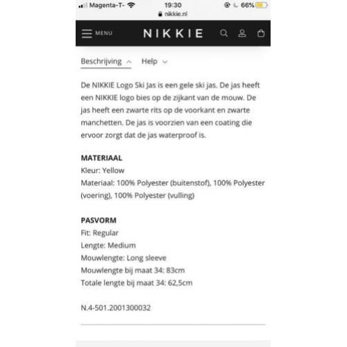 Nikkie ski jas 34