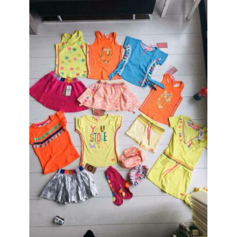 Zomerjurkje Kidz Art nieuw met kaartjes maat 110/116 geel