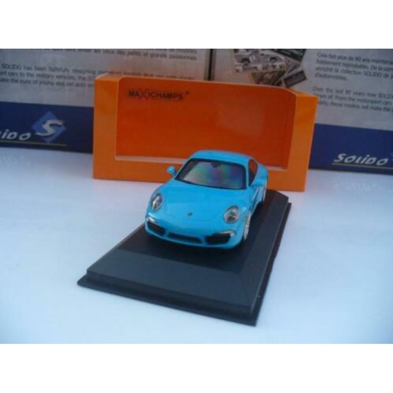 Porsche 911 991 Carrera Lichtblauw Maxichamps 1/43