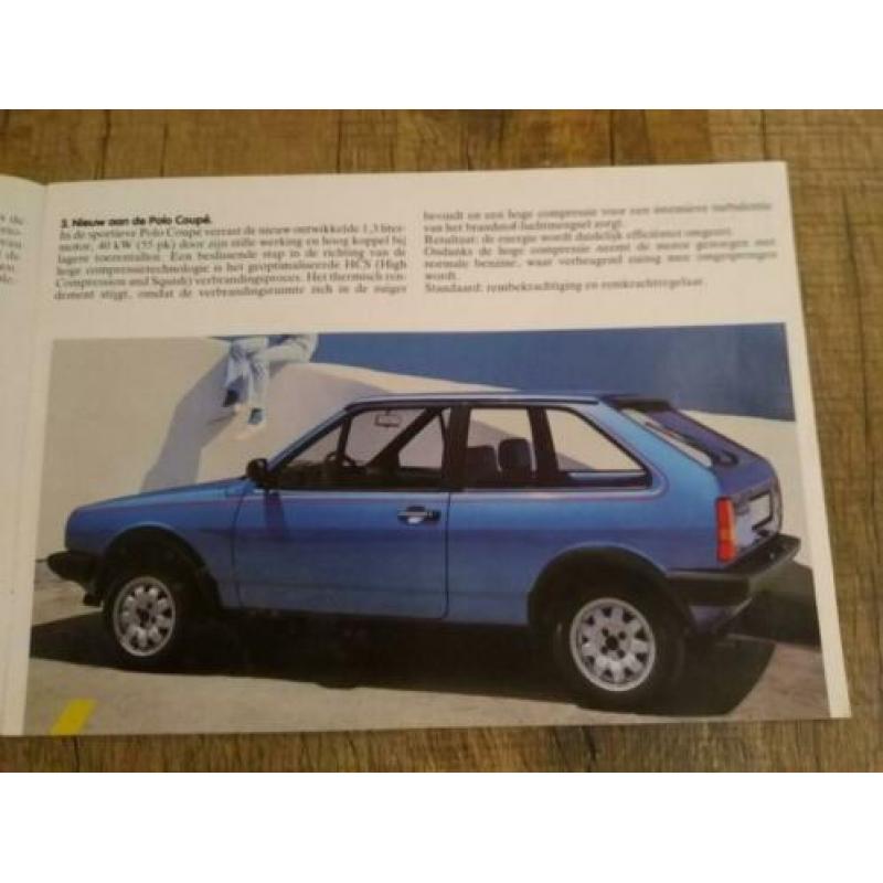 Volkswagen folder ( o.a. polo, golf cabriolet,scirocco) 1983