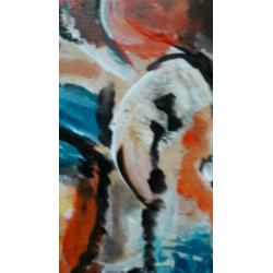 Abstract schilderij 60/50