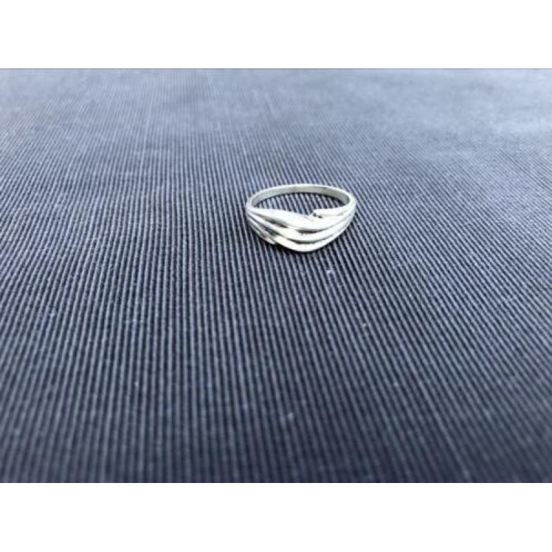 Zilveren ring - maat 17 - zilver 835/1000