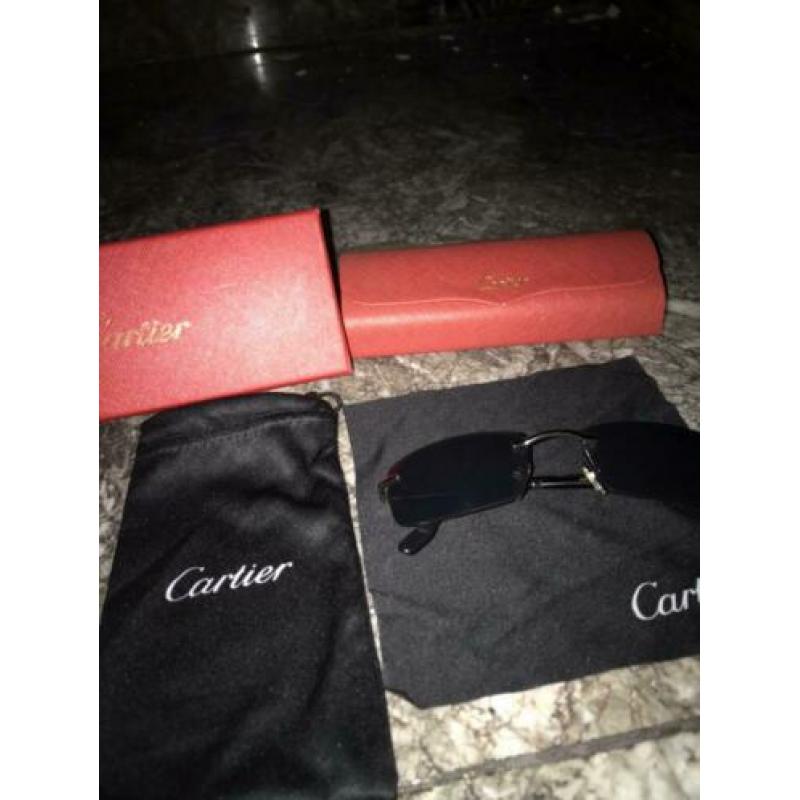 CARTIER zwarte glazen Alle toebehoren