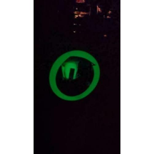 Glow in dark stuurhoes rubber