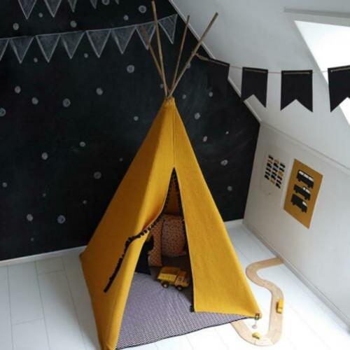 tipi speeltent wafelstof kinderkamer oker ( diverse kleuren)