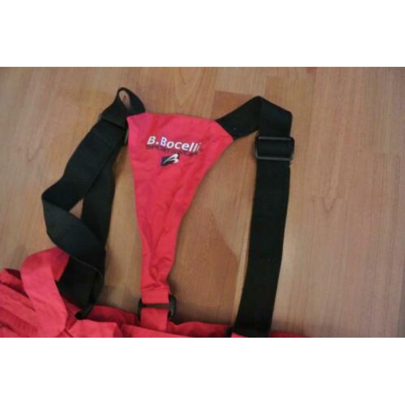 2 Nieuwe Ski-Broeken B.Bocelli Sportswear.Blauw en Rood M