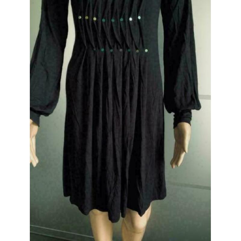 D1042 Sao Paulo maat 36=S jurkje jurk zwart