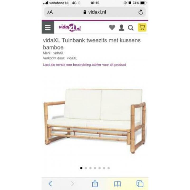 Tuin/balkon bankje